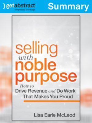 cover image of Selling with Noble Purpose (Summary)